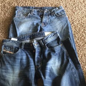 Bundle men’s Nudie and diesel jeans size 31 34